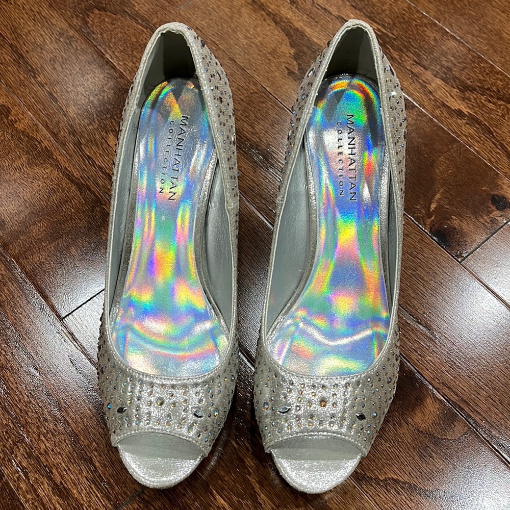 Brand new open toed heels size 8